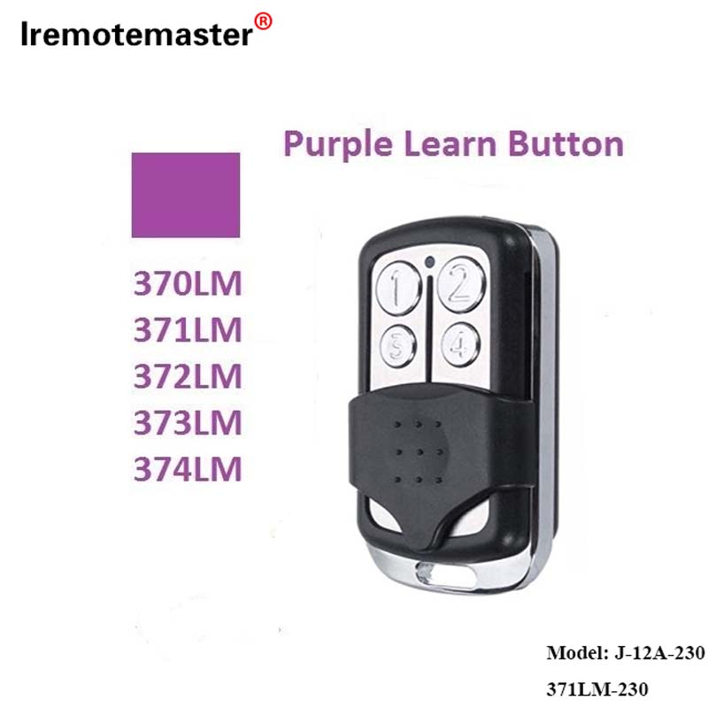 Για 370LM, 371LM, 372LM, 373LM, 374LM Purple Learn Button 315MHz Rolling Code